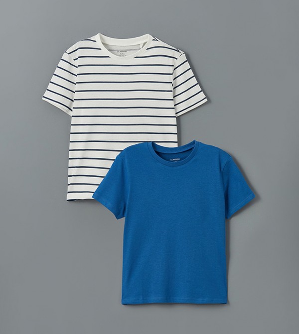Pack of 2 Striped Short Sleeves T-Shirts