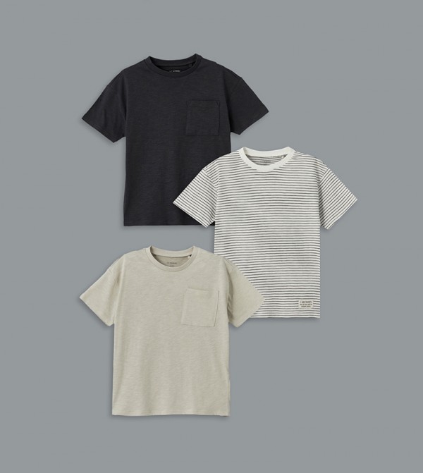3-Pack Crew Neck T-Shirts