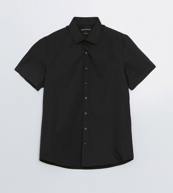 Solid Short Sleeves Shirt