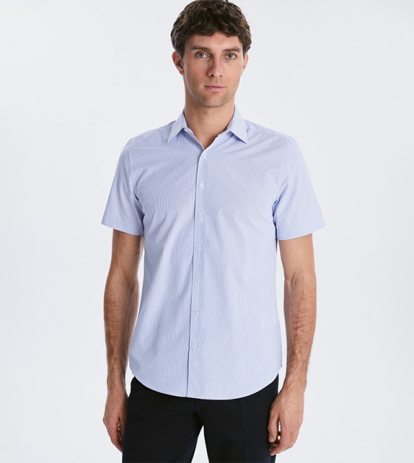 Solid Short Sleeves Shirt