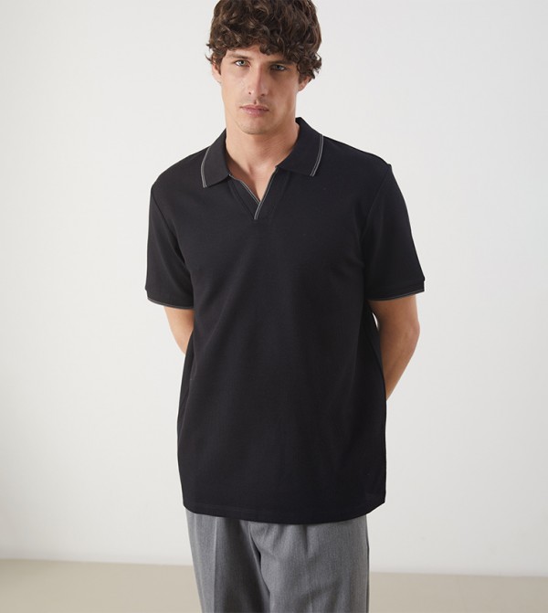 Solid Short Sleeves Polo T-Shirt
