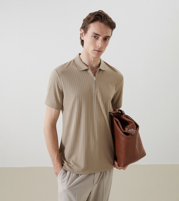Solid Short Sleeves Polo T-Shirt
