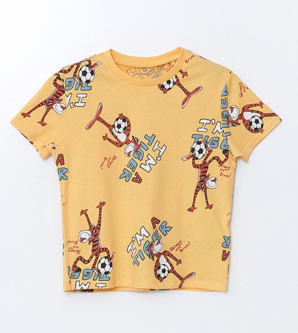 Printed Short Sleeves Casual T-Shirt