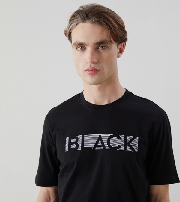Printed Crew Neck Jersey T-Shirt