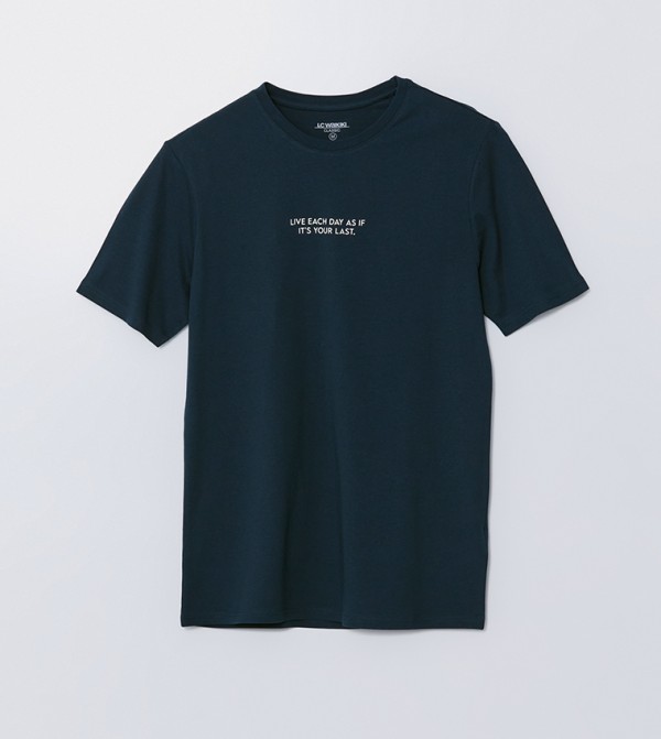Printed Crew Neck T-Shirt