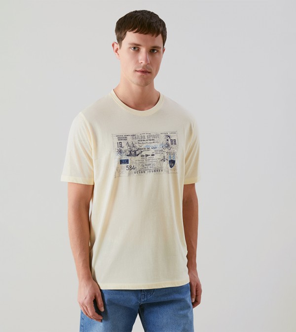 Printed Crew Neck T-Shirt