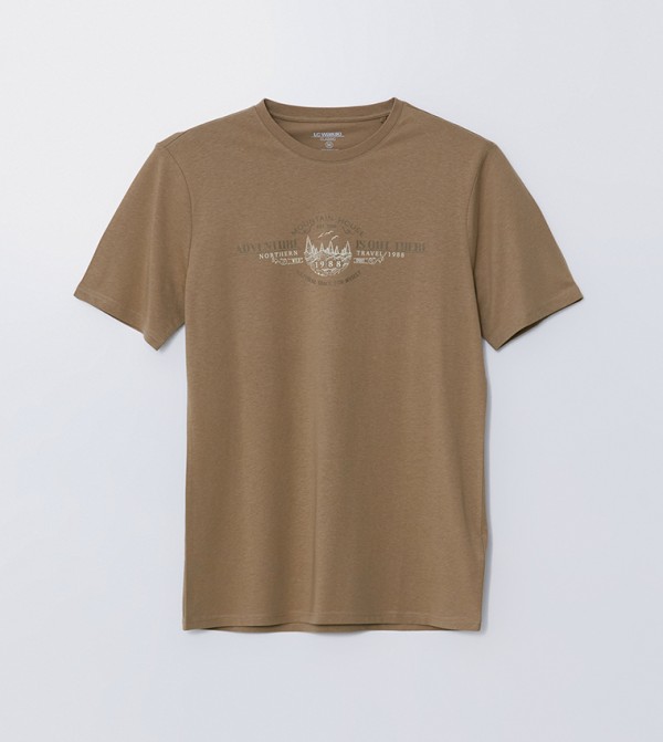 Printed Crew Neck T-Shirt