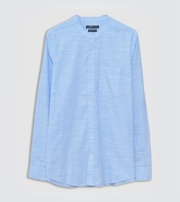 Regular Fit Long Sleeves Poplin Shirt