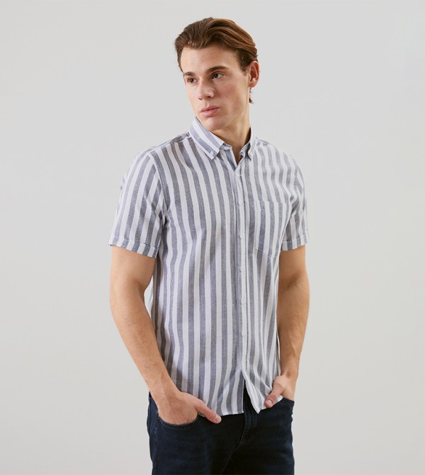 Striped Short Sleeves Shirt