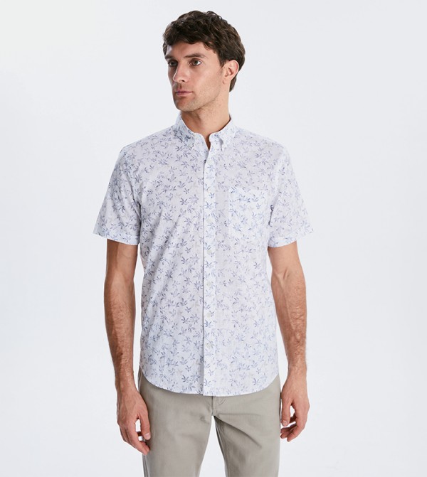Floral Printed Short Sleeves Shirt