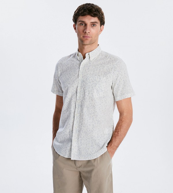 Patterned Short Sleeves Shirt