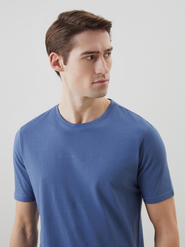 Printed Crew Neck Jersey T-Shirt