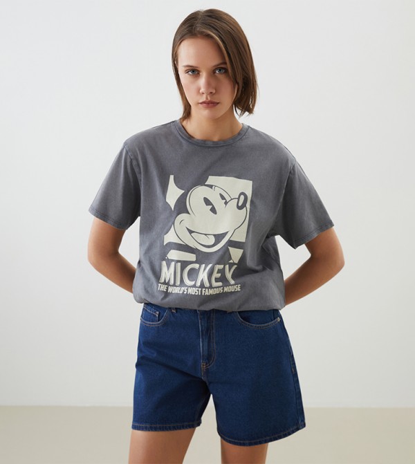 Mickey Mouse Printed T-Shirt