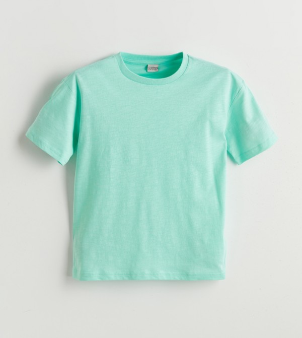 Solid Crew Neck T-Shirt
