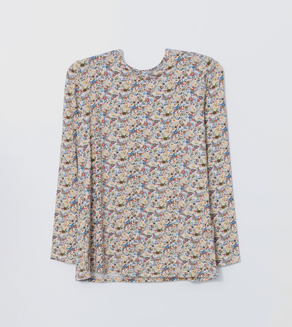 Patterned Long Sleeves Top