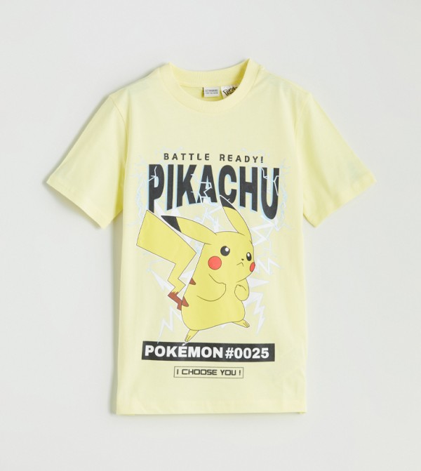 Pikachu Printed Crew Neck T-Shirt