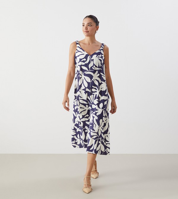 Printed Strappy Woven Dress