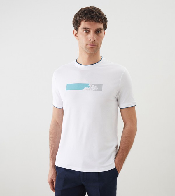 Printed Short Sleeves Casual T-Shirt