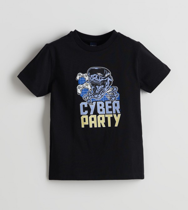 Graphic Printed Crew Neck T-Shirt