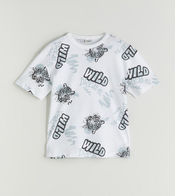 Printed Short Sleeves Casual T-Shirt