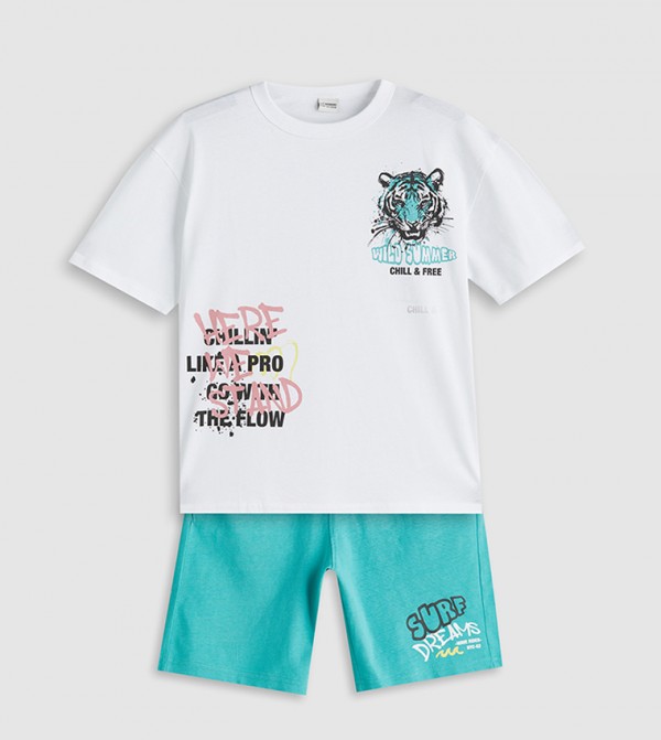 Printed Short Sleeves Casual T-Shirt