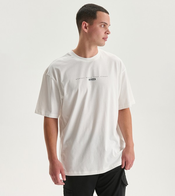 Printed Crew Neck Short Sleeves T-Shirt