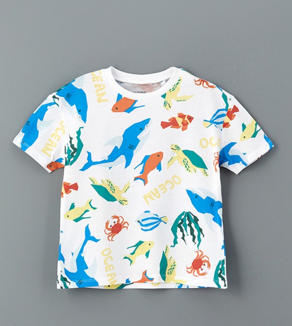 Printed Short Sleeves Casual T-Shirt