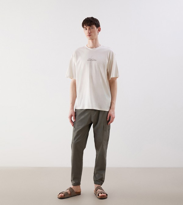 Back Printed Short Sleeves T-Shirt