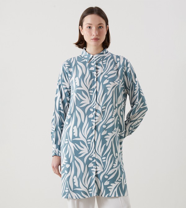 Patterned Long Sleeves Tunic