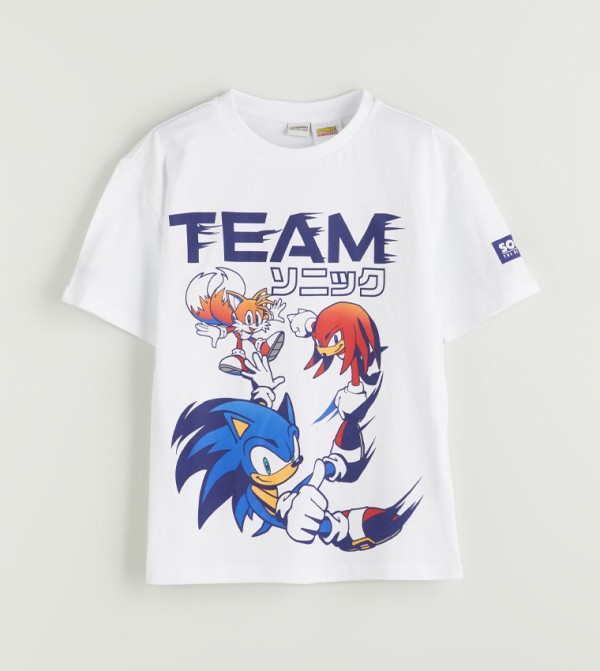 Sonic Printed Crew Neck T-Shirt