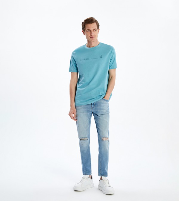 Printed Short Sleeves Casual T-Shirt