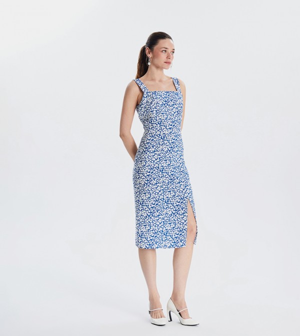 Printed Strappy Woven Dress