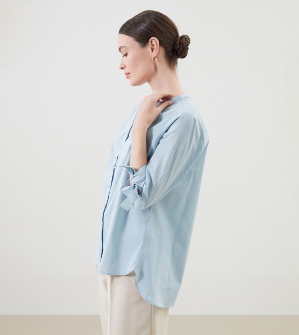 Textured Long Sleeves Shirt