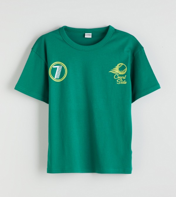 Printed Crew Neck T-Shirt