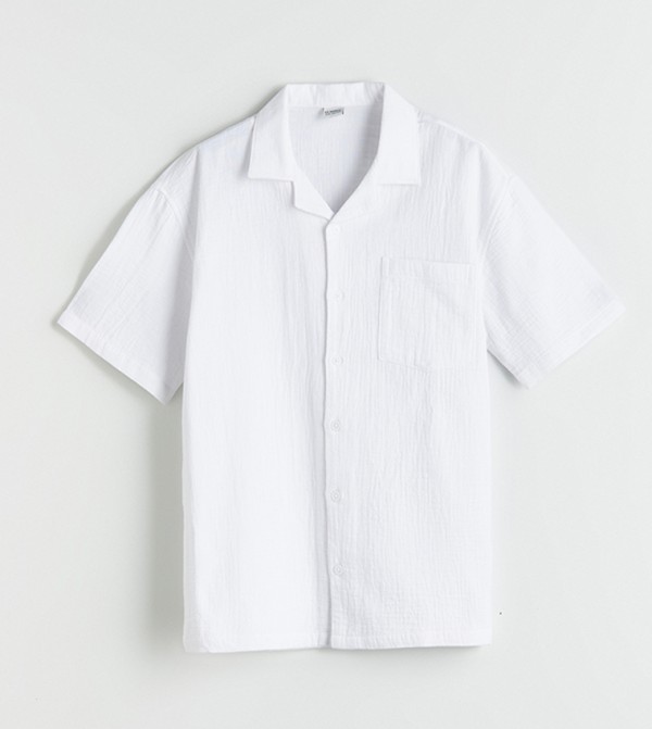 Textured Short Sleeves Shirt