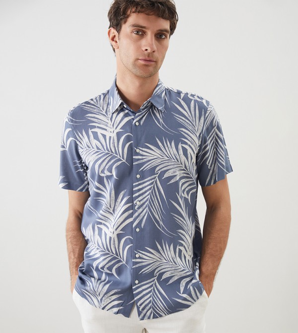 Patterned Short Sleeves Shirt