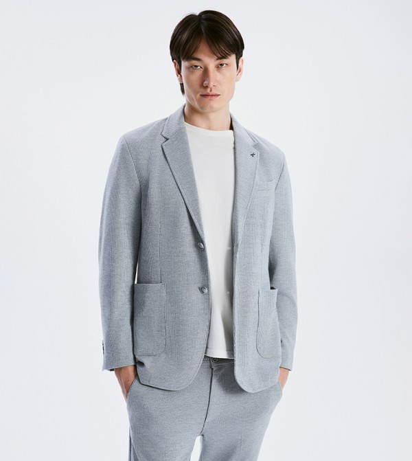 Single Breasted Lapel Collar Blazer