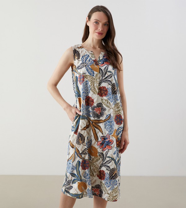 Printed Sleeveless Woven Dress