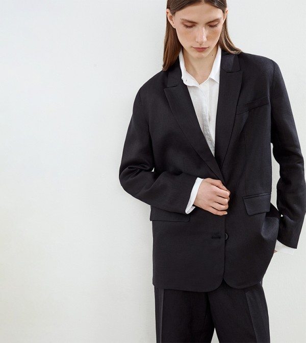 Linen Long Sleeves Blazer