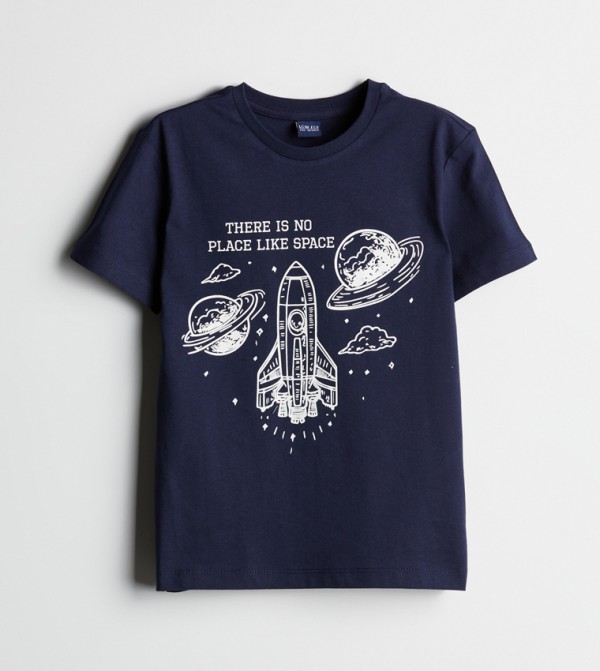 Printed Crew Neck T-Shirt