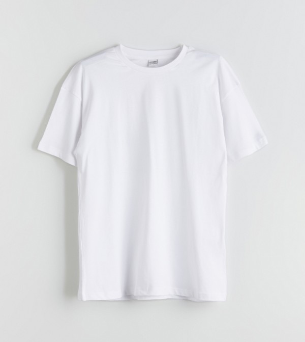 Printed Back Crew Neck T-Shirt