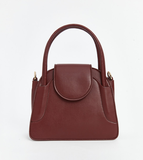 Solid Snap Closure Mini Bag