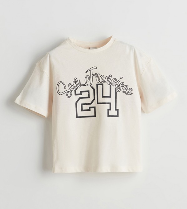 Printed Crew Neck T-Shirt