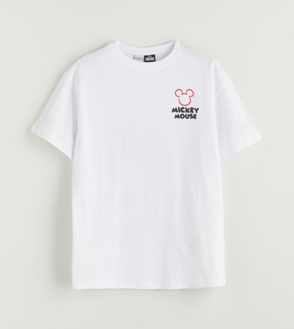 Mickey Mouse Printed Short Sleeves T-Shirt