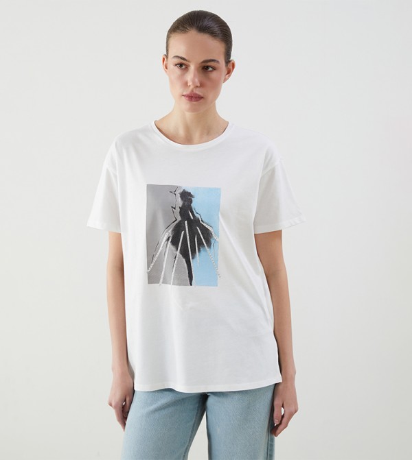 Printed Crew Neck T-Shirt
