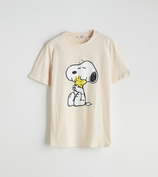 Snoopy Printed Short Sleeves T-Shirt