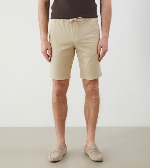 Mid Rise Slim Fit Shorts