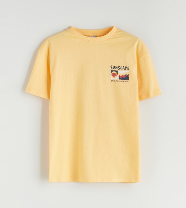 Printed Crew Neck T-Shirt