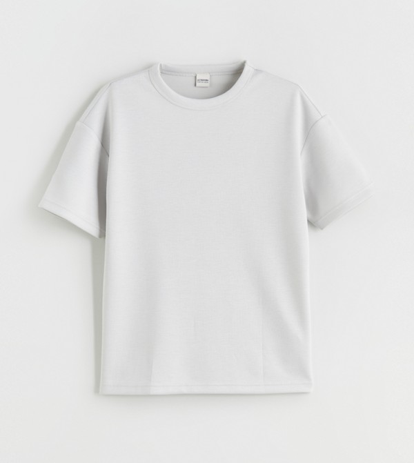 Solid Crew Neck T-Shirt
