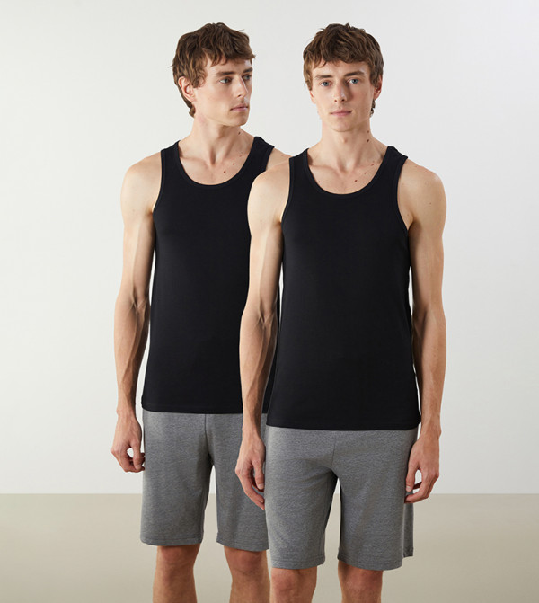2 Pack Crew Neck Vests
